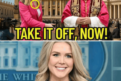 ‘Remove Your Cross!’ Pope Leo XIV’s Stunning Demand to Karoline Leavitt Ignites Global Firestorm—Her Defiant Response Shocks the World! Discover the Full Story Now!