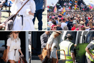 🌿 Glastonbury’s Green Ethos Under Fire: Holly Willoughby’s Chopper Sparks Major Controversy! 🔥