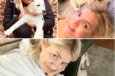 🌟 Behind Closed Doors: Holly Willoughby Embraces a Courageous Pup with a Cryptic Tale of Survival Waiting to Unfold! 💕🐶
