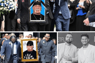Travis Kelce and Patrick Mahomes Pay Heartfelt Tribute to Hulk Hogan at His Funeral with a Powerful 5-Word Message That Left His Family in Tears