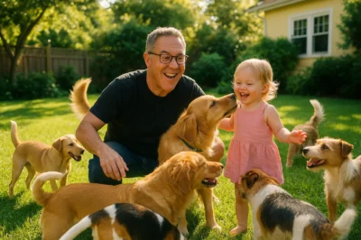 Greg Gutfeld Buys a Whole Pack of Dogs Just to Make His Daughter Smile — And Wait Until You Hear Why This Dad Deserves a Gold Medal in Parenting!