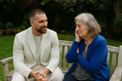 Heart-Wrenching Homecoming: NFL Superstar Travis Kelce’s Emotional Reunion with the Elderly Woman Who Secretly Nourished His Childhood Dreams Every Afternoon – A Touching Act of Gratitude That Left America in Tears