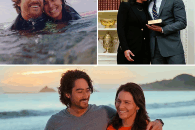 Tulsi Gabbard’s Surfboard Proposal: A Heart-Pounding Near-Miss with a Ring Almost Swallowed by the Ocean’s Depths in a Romantic, High-Stakes Sunset Drama That Will Leave You Speechless