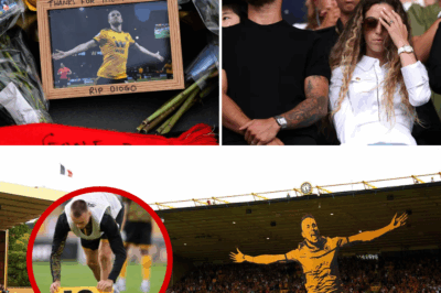Heartbreak at Molineux: Diogo Jota’s Courageous Widow Stands Resolute as Tears Flood Wolves Stadium, Former Teammates Shattered by Five Mysterious Words in a Soul-Stirring Tribute 💔