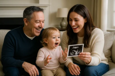 Hilarious Moment! Greg Gutfeld’s 2-Year-Old Daughter’s Priceless Reaction to the News of Her Mom’s Pregnancy Has Everyone in Stitches!