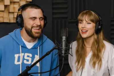 Taylor Swift’s Secret First Listening Session for Her New Album Stuns Fans as Travis Kelce’s Unexpected Appearance and Intimate Whisper Ignite a Frenzy of Romance and Intrigue—What Did He Say to Make Her Blush?