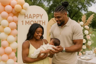 Simone Biles and Jonathan Owens Steal Hearts with Jaw-Dropping Baby Face Reveal at Epic First-Month Bash – Fans Can’t Stop Gushing Over Their Adorable Bundle of Joy!