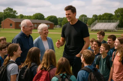 NFL Legend Tom Brady Stuns Rural High School with Surprise Visit and Mystery Guest, Igniting a Rollercoaster of Emotions from Shock to Tears of Joy