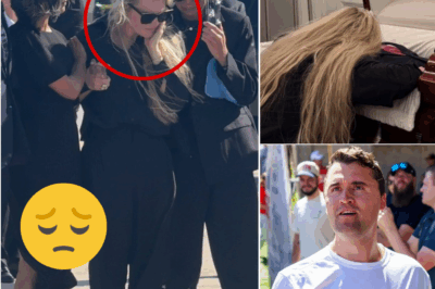 Shattered Hearts and Unbearable Grief: Charlie Kirk’s Widow Collapses in Agony Beside His Coffin, Whispering Those Four Heart-Wrenching Words That Silenced the Crowd and Chilled Every Soul