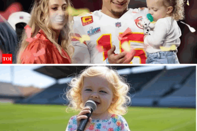 Patrick Mahomes’ Daughter Steals the Spotlight: A Heartwarming Performance on the NFL Stage Sparks Pride and Amazement
