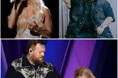 🚨 CMA Awards Shock Moment 🌟 Carrie Underwood Collapses During Duet 😳💔 Jelly Roll’s Reaction Had 18,000 Fans Silent in Awe 🎶