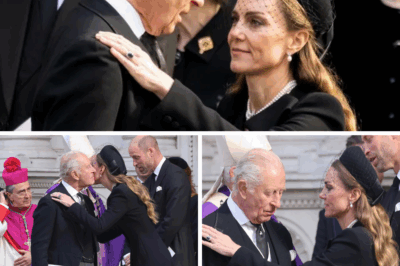 A Tender Touch Amidst Mourning: Kate Middleton’s Heartwarming Gesture to King Charles at the Duchess of Kent’s Farewell