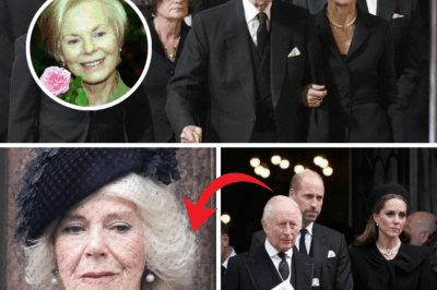 Shadows of Grace: Queen Camilla’s Heartfelt Absence at the Duchess of Kent’s Historic Farewell