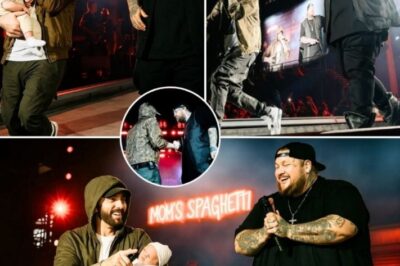 Eminem storms Jelly Roll’s Detroit stage—brings his grandson into the spotlight, then unleashes a legacy-shaking bombshell that has fans reeling! What family moment and career twist redefined the night