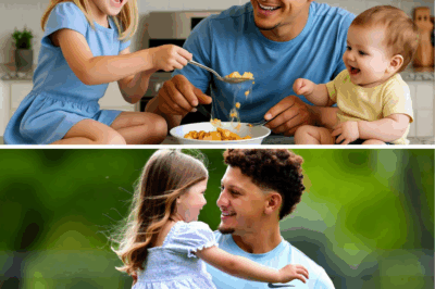 Morning Chaos: Patrick Mahomes Struggling to Feed His 3 Kids Breakfast Because His Wife Is Traveling – He’s Shedding His NFL Superstar Jersey and Becoming a Real Dad