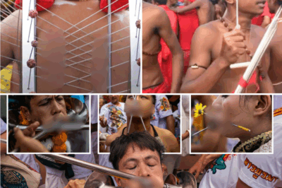 😳 CHEEK OF IT! 🩸 Pain-Loving Devotees IMPALE Their Faces at Bizarre Piercing Festival That Has Everyone Talking 😱