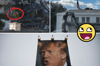 Breaking: White House East Wing Faces Dramatic Demolition for Trump’s Extravagant $250 Million Ballroom – His Eerie Demeanor While Overseeing the Chaos Ignites Widespread Doubts About America’s Uncertain Future!