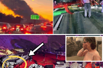 Terrifying 3-second clip captures the moment an ambulance helicopter crashed onto a highway in the US – “I saw a white figure fall out”