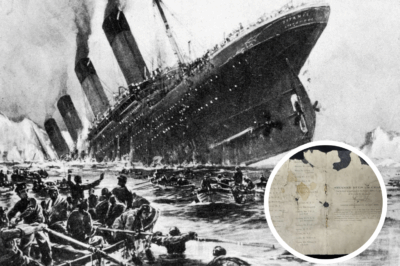 Shocking Titanic Relic Unearthed: A Soaked First-Class Passenger List from the Doomed Voyage’s Icy Depths Set to Fetch Over $100K at Auction🚢😱But Who’s the Mysterious Insider Bidder Poised to Snatch This Chilling Piece of History?