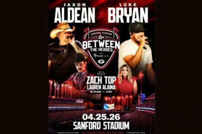 Luke Bryan, Jason Aldean Set to Rock Sanford Stadium in Historic 2026 Homecoming – Georgia Icons Headline First Concert in Over a Decade