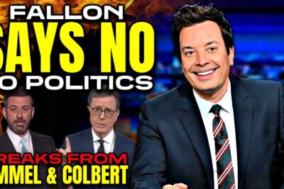 Jimmy Fallon Done with Politics on The Tonight Show: NBC Rejects Kimmel and Colbert’s High-Risk Strategy Amid Late-Night Turmoil