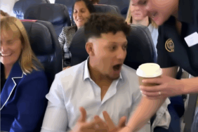 Mid-Flight Coffee Catastrophe Turns Into Heartwarming Masterclass in Grace: Patrick Mahomes’ One-Second Response Leaves 200 Passengers Speechless – And the Flight Attendant Still Serving Smiles!
