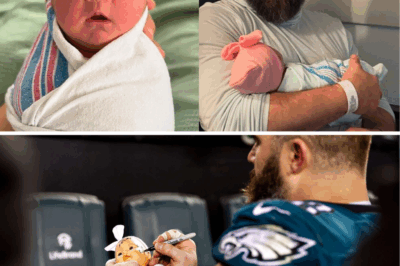 NFL Legend Jason Kelce’s Epic Dad Win: Baby Finnley’s Beard-Tugging Giggle Fest Melts Hearts Worldwide! 😍🍼
