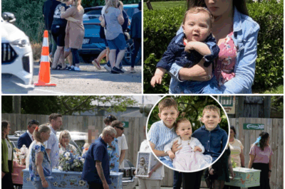 ‘I Tried So Hard…’ 💔 A Mother Collapses in Grief as She Speaks at the Funeral of Her Three Children