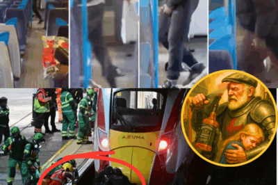 ‘Not on My Watch!’ 💪 Brave Old Man Saves Teen from Knife-Wielding Attacker During UK Train Horror — Chaos Erupts as Passengers Fight Back with Whiskey Bottle 🥃🚨