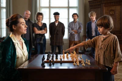 She Invited Him to ‘Play for Fun’ 😏 — But When the Maid’s 17-Year-Old Son Checkmated the Beverly Hills Millionaire in 28 Moves, Every Guest Stood in Awe ♟️🔥