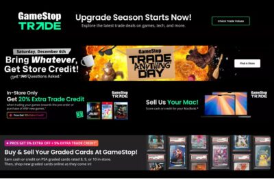 GameStop’s ‘Trade Anything Day’ Set for December 6: What Shoppers Should Really Expect