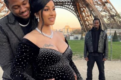 A Daylight Moment Under the Eiffel Tower: Cardi B, Stefon Diggs, and Offset’s Silent Tension in Paris