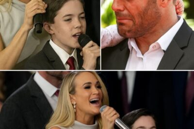 Heartbreaking Moment: Carrie Underwood’s 9-Year-Old Son Isaiah Stops Mid-Song to Tell Dad Mike Fisher “I Love Him” – 18,000 Fans Fall Silent in Emotional Arena Magic!