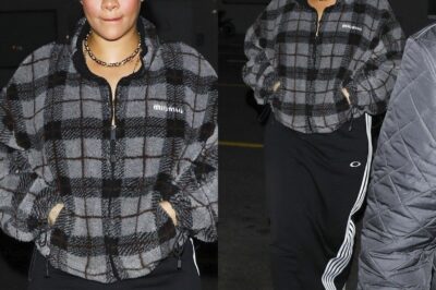 Rihanna Reigns Supreme in Cozy-Chic Athleisure: Mastering the Miu Miu Fleece and Maxi Skirt Combo at Giorgio Baldi