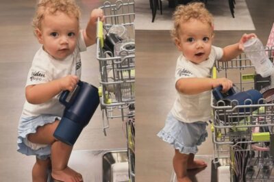 Patrick Mahomes’ Little Bronze Pulls the Ultimate Toddler Move: Caught Messing with the Dishwasher, Then Melts Dad’s Heart with a Sneaky Cheek Kiss! 😍😂