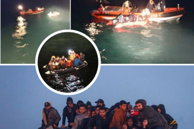 Shocking Nighttime Footage from France: Overloaded Migrant Boats Defy Stormy Lull, Igniting UK Fury as Public Steps In While Ministers Stay Silent – Nationwide Political Firestorm Erupts!
