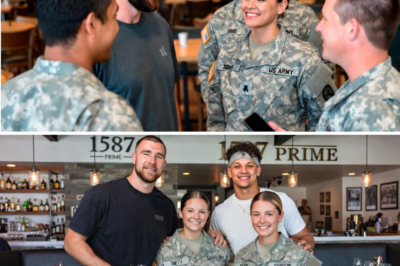Kelce and Mahomes Surprise Female Soldiers with Exclusive 5-Star Tasting at 1587 Prime – And Get a Touching 131-Signature Thank You