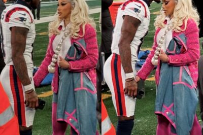After the Patriots Win, Cardi B and Stefon Diggs Share a Quiet Field Moment That Has Everyone Talking