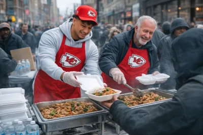 Patrick Mahomes Quietly Saves Struggling Diner That Feeds Veterans for Free – Leaves Heartwarming Surprise on the Wall