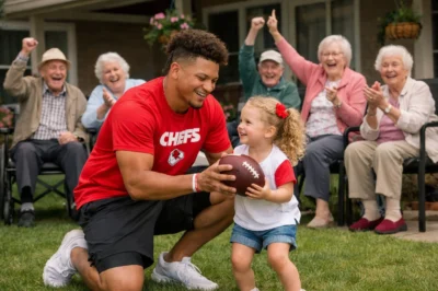 Patrick Mahomes and Little Daughter Sterling Spread Christmas Magic at Nursing Home – But the Priceless Gift They Received in Return Will Melt Your Heart ❤️