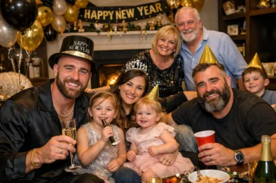 Travis Kelce’s Adorable New Year’s Eve with Jason’s Family: Nieces’ Hilarious Question About “Aunt” Taylor Swift Sparks Laughter and Joy! 🎉❤️