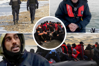 Shocking Beach Brawl: Masked Brits Charge Migrant Boats on French Shores – Fury Erupts, But Who’s the Real Villain?