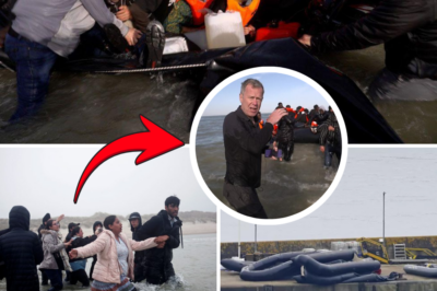 SHOCKING: British Vigilantes Caught on Video Slashing Migrant Boats on French Beaches – Outrage Explodes as Border Tensions Boil Over!