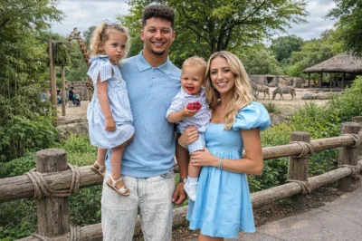 Patrick Mahomes’ Zoo Day Turns Into Hilarious Chaos: Three Tiny Human Tornadoes Steal the Show from the Animals! 🐒🌪️