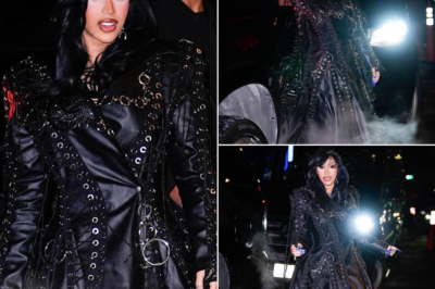 Cardi B turning a hotel sidewalk into a runway? Absolutely. 😍 Fresh off her electrifying performance on Saturday Night Live’s 1,000th episode, she stunned in a custom Bryan Hearns coat. 👑