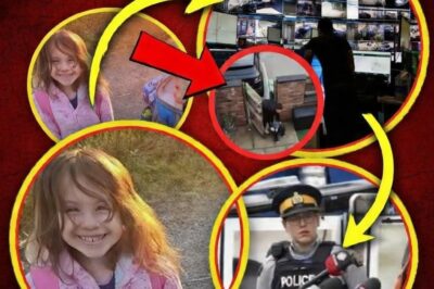 Social media posts describe the grainy footage as showing two small children — a boy in blue clothing and a girl in pink