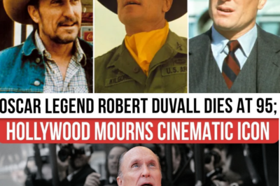 🎬💔 Hollywood in Mourning: Oscar Icon Robert Duvall Dies at 95 — The Legendary Star of The Godfather Leaves an Unfillable Void