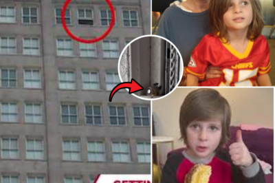 Tiny chocolate handprints smeared down 17 stories of glass… what was the 5-year-old reaching for before he fell? 😱🍫