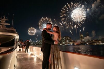 Travis Kelce & Taylor Swift’s Magical Fireworks Night Ends with a Jaw-Dropping Surprise Message That Has Fans Screaming with Joy! 🎆💍
