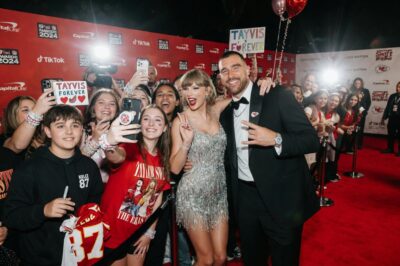 Heart-Stopping Moment: Taylor Swift Collapses in Travis Kelce’s Arms on Red Carpet – Fans Fear the Worst